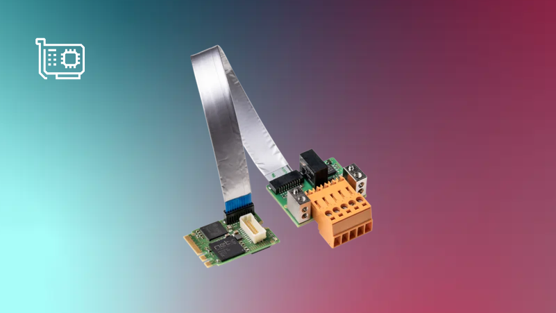 Cyber-secure M.2 2230 Key A+E PC card - DeviceNet Slave