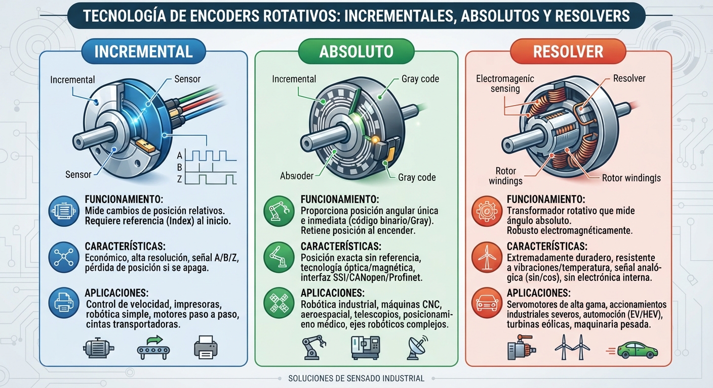 Dispositivos para medición de velocidad y posición angular