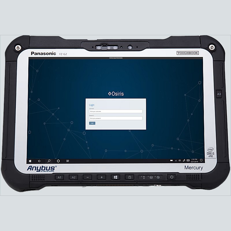 Anybus Mercury MKII, tablet robusta para diagnóstico de redes industriales, 101-827220